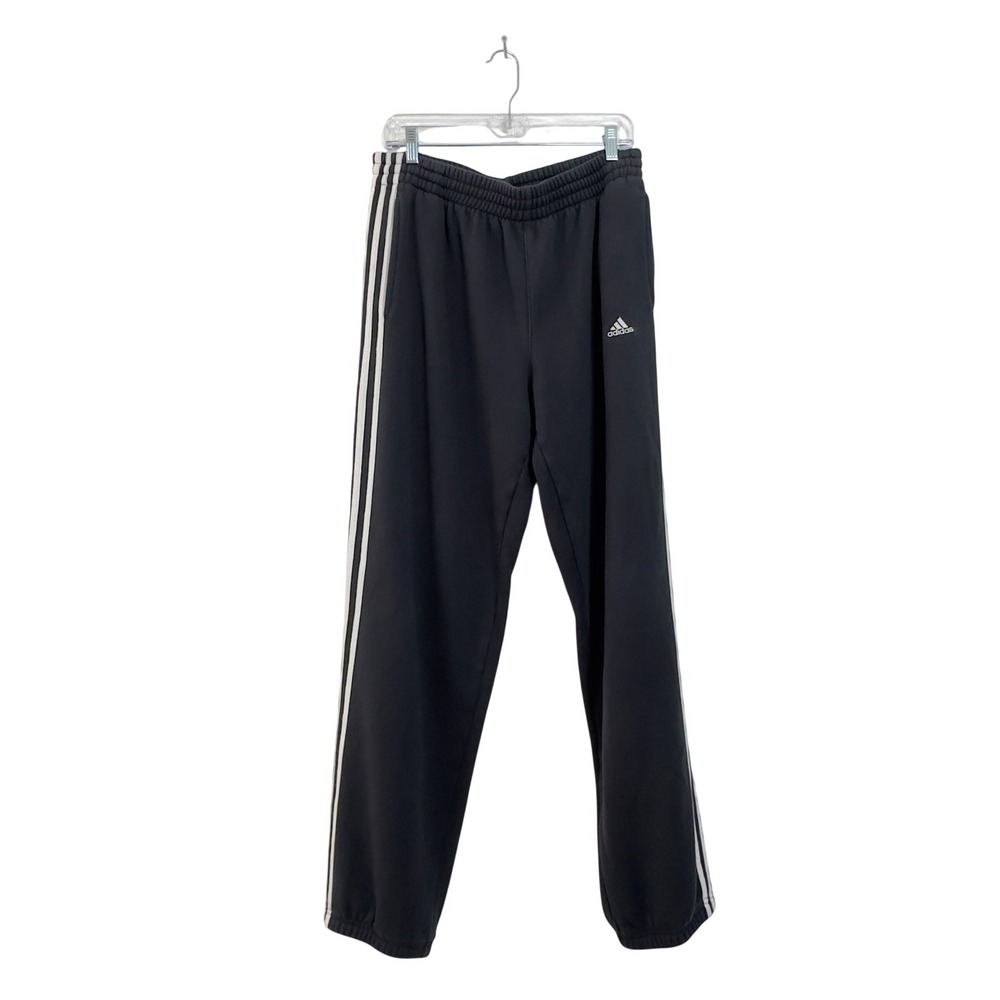 y2K Adidas Sweatpants Black Cotton Blend - L